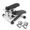 MYHEART Twist Stepper Machine with Resistance Bands, LCD Monitor, Tone Your Buttocks, Legs, Thighs, Waist, and More - Compact and Portable 2-in-1 Mini Stepper with Adjustable Resistance